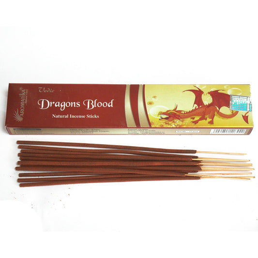 Immerse yourself in the rich, aromatic tradition of Vedic Incense Sticks Dragons Blood.&nbsp;Carefully crafted to capture the essence of ancient Hindu Vedic teachings.