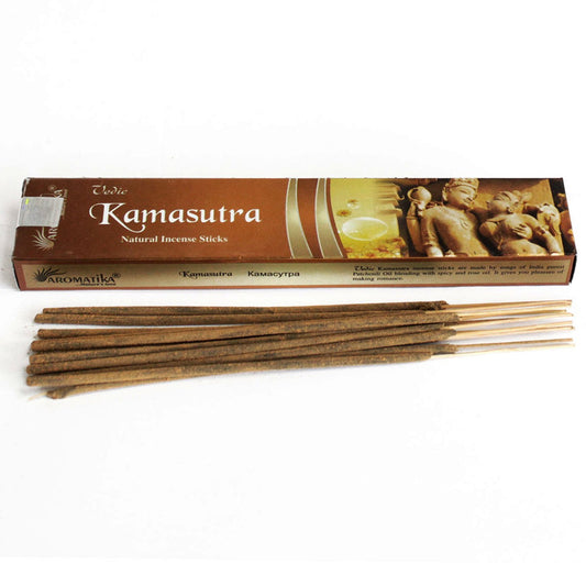 Immerse yourself in the rich, aromatic tradition of Vedic Incense Sticks Kamasutra.&nbsp;Carefully crafted to capture the essence of ancient Hindu Vedic teachings. 