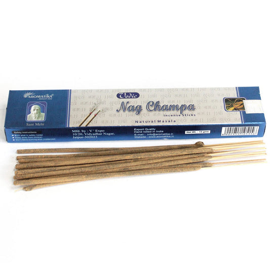 Immerse yourself in the rich, aromatic tradition of Vedic Incense Sticks Nag Champa. Carefully crafted to capture the essence of ancient Hindu Vedic teachings.