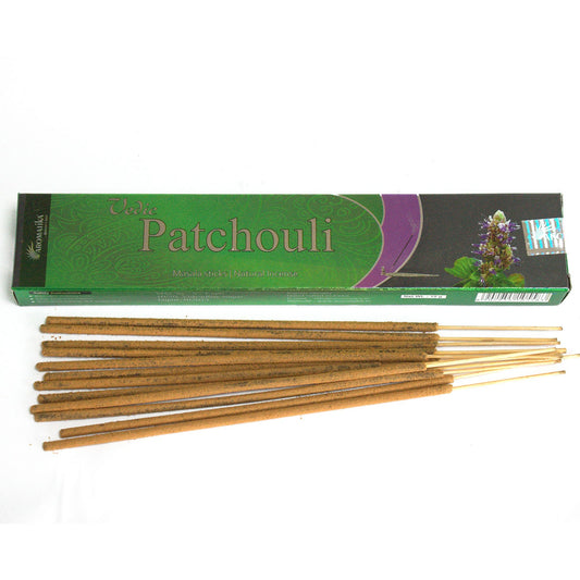 Immerse yourself in the rich, aromatic tradition of Vedic Incense Sticks patchouli .&nbsp; Carefully crafted to capture the essence of ancient Hindu Vedic teachings. 