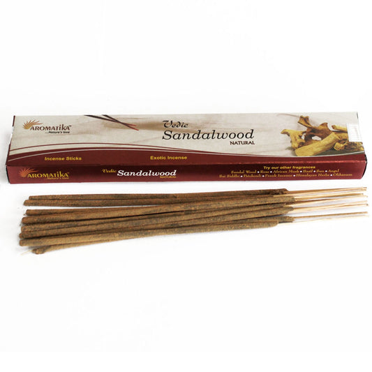Immerse yourself in the rich, aromatic tradition of Vedic Incense Sticks Sandalwood.&nbsp;Carefully crafted to capture the essence of ancient Hindu Vedic teachings.