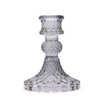 Add a touch of timeless elegance to your dining table or living space with a Vintage Dinner Candle Holder in midnight grey