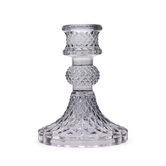 Add a touch of timeless elegance to your dining table or living space with a Vintage Dinner Candle Holder in midnight grey