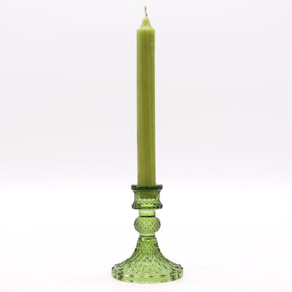  timeless elegance to your dining table or living space with a Vintage Dinner Candle Holder in Garden Jade. 
