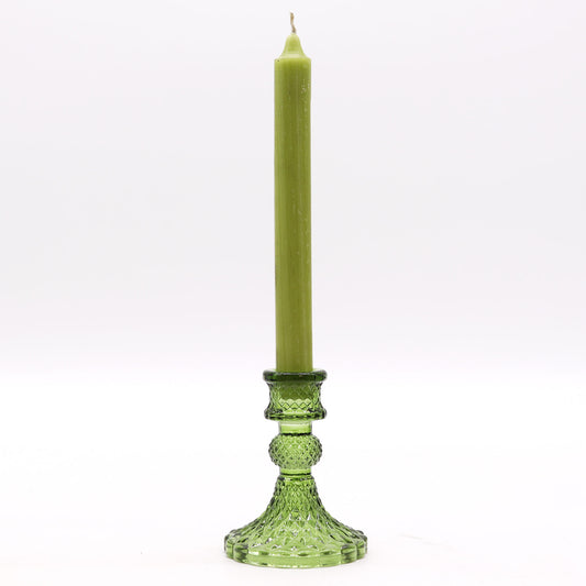  timeless elegance to your dining table or living space with a Vintage Dinner Candle Holder in Garden Jade. 