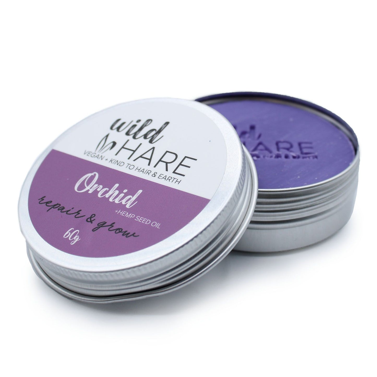 Stack of Wild Hare Orchid repair & grow tins on a white background