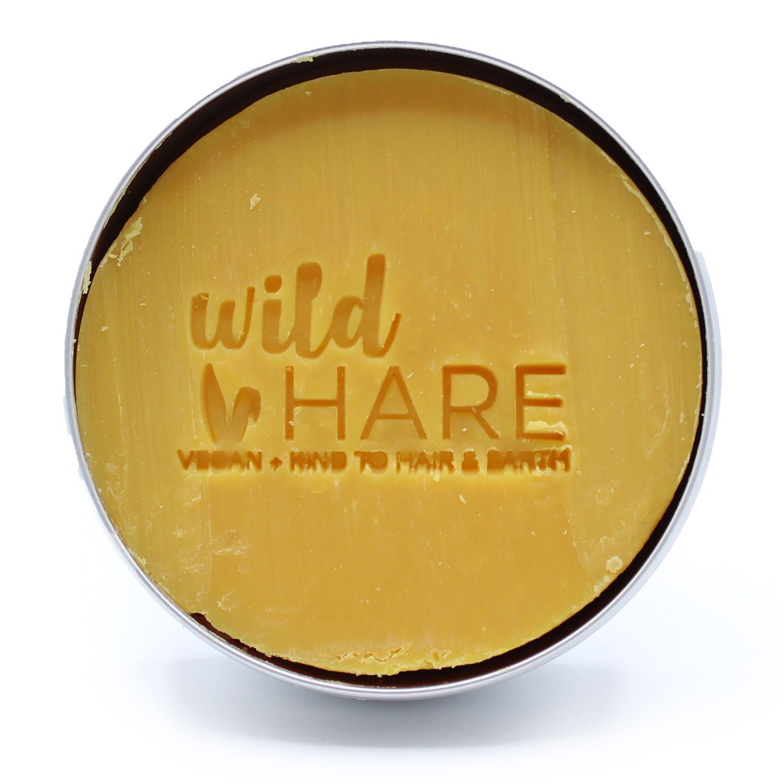 Bar of soap with 'wild HARE' branding on a white background