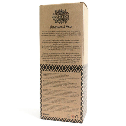 Aromatics Geranium & Rose product packaging on a white background
