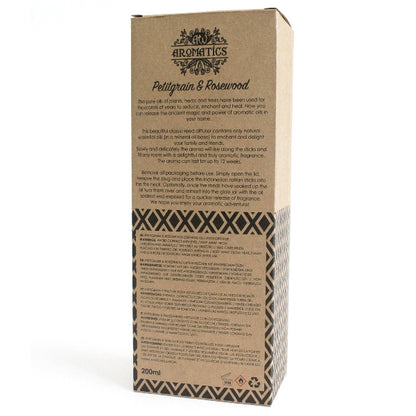 Cardboard packaging box with text and branding on a white background