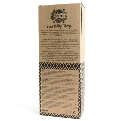 Cardboard packaging with text and branding for a product by Aromatics