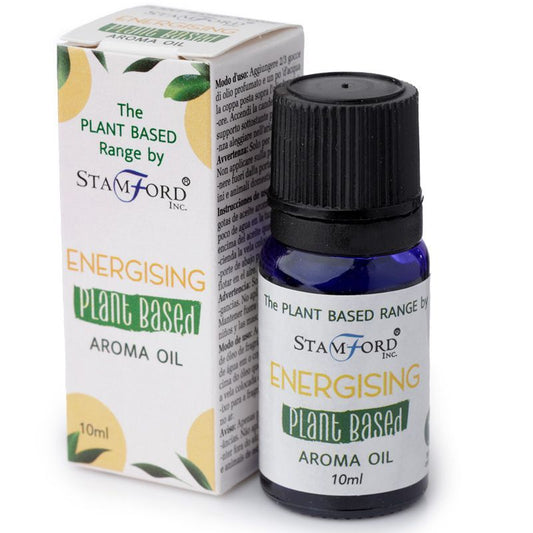 Stamford Inc. Energising Plant Based Aroma Oil bottle and packaging on a white background
