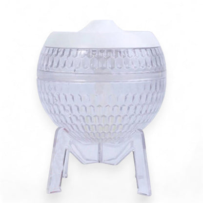 Decorative white vase with textured design on a white background
