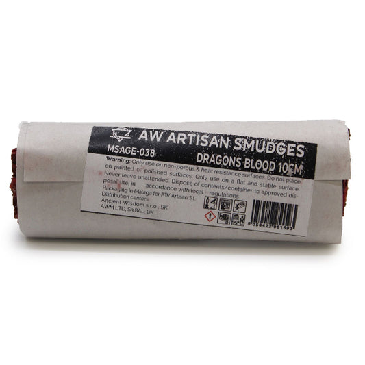 AW Artisan Smudges Dragons Blood incense stick packaging on a white background