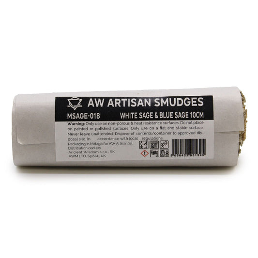 AW Artisan Smudges packaging with label on a white background