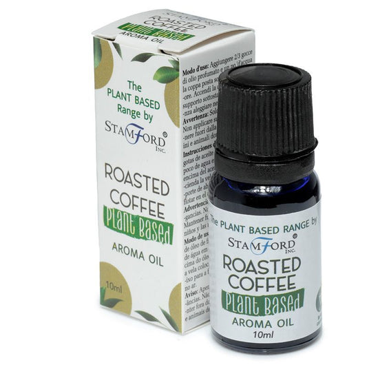 Stamford roasted coffee aroma oil bottle and packaging on a white background