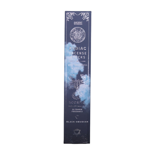 Olibanum Zodiac Gemstone Crystal Incense Scorpio ethically sourced and hand crafted in India