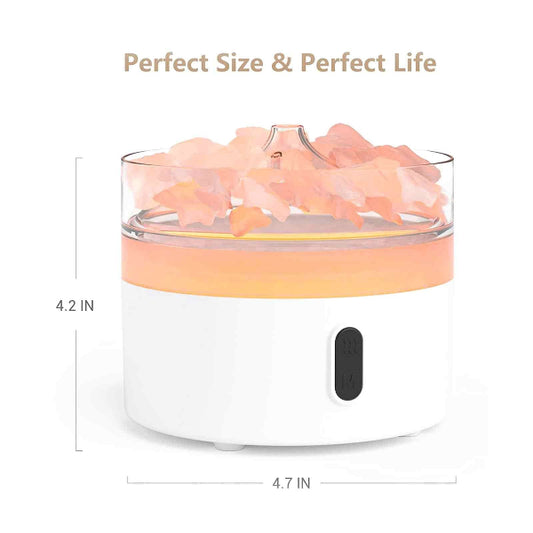 Small lamp with measurement details on a white background