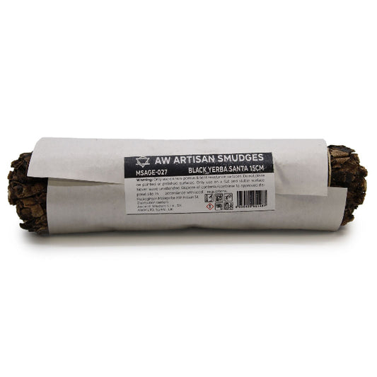 Roll of AW Artisan Smudges Black Yerba Santa on a white background