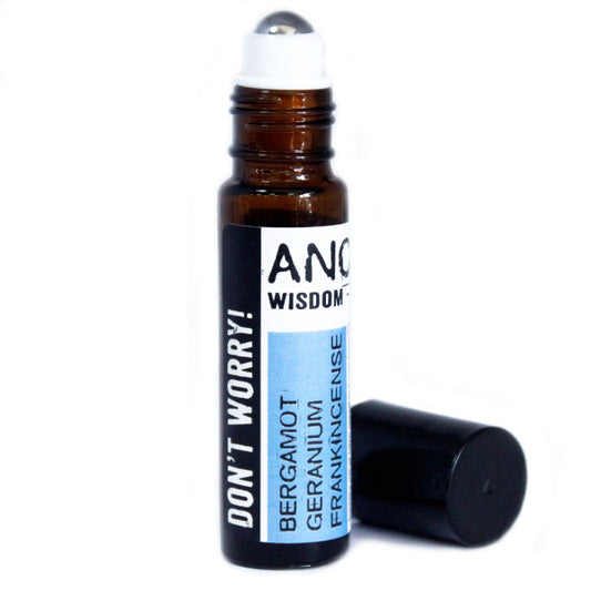 Roll-on bottle with a label on a white background