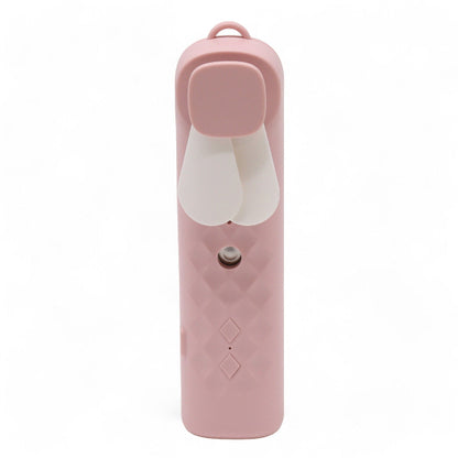 Pink handheld device with a white nozzle on a white background